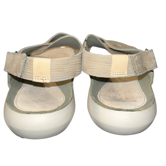 Clarks Tri Chloe Slingback Flat Sandals Beige Size 9.5 - Picture 6 of 10